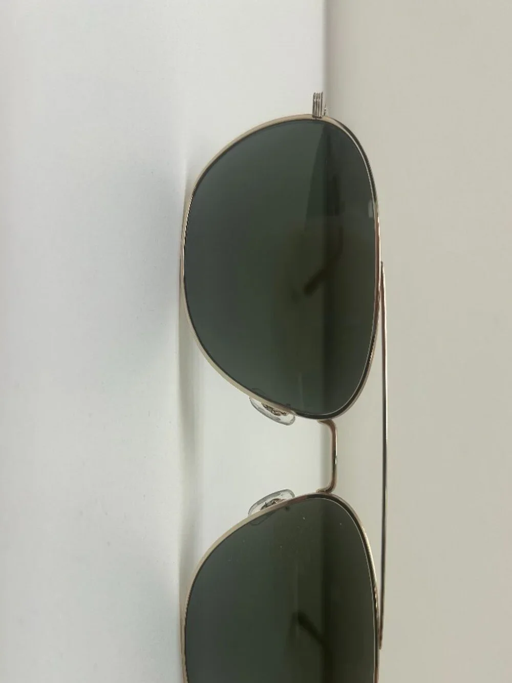 Oliver Peoples x The Row Polarized Titanium Gold Sunglasses